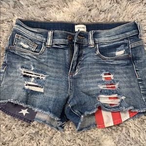 Sneak peek American Flag Jean Shorts